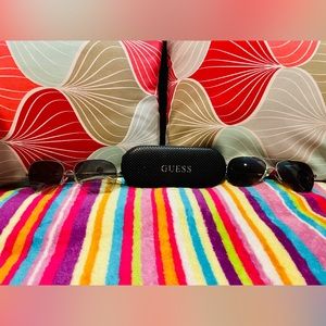 2 GUESS sunglasses, one silver, one rose gold